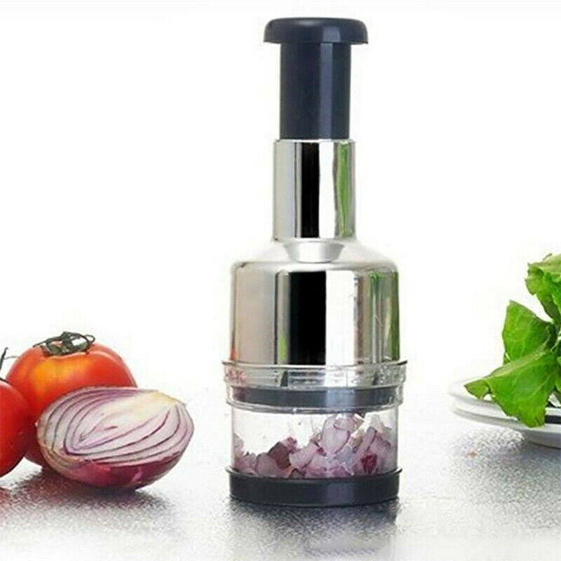 Magic Pressing Chopper Food Vegetable Garlic Onion Dicer Mincer Cutter Peeler